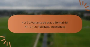 4-2-2-2 Varianta de atac a formației 4-1-2-1-2: Fluiditate, creativitate