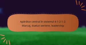 Apărător central în sistemul 4-1-2-1-2: Marcaj, dueluri aeriene, Leadership