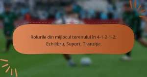 Rolurile din mijlocul terenului în 4-1-2-1-2: Echilibru, Suport, Tranziție